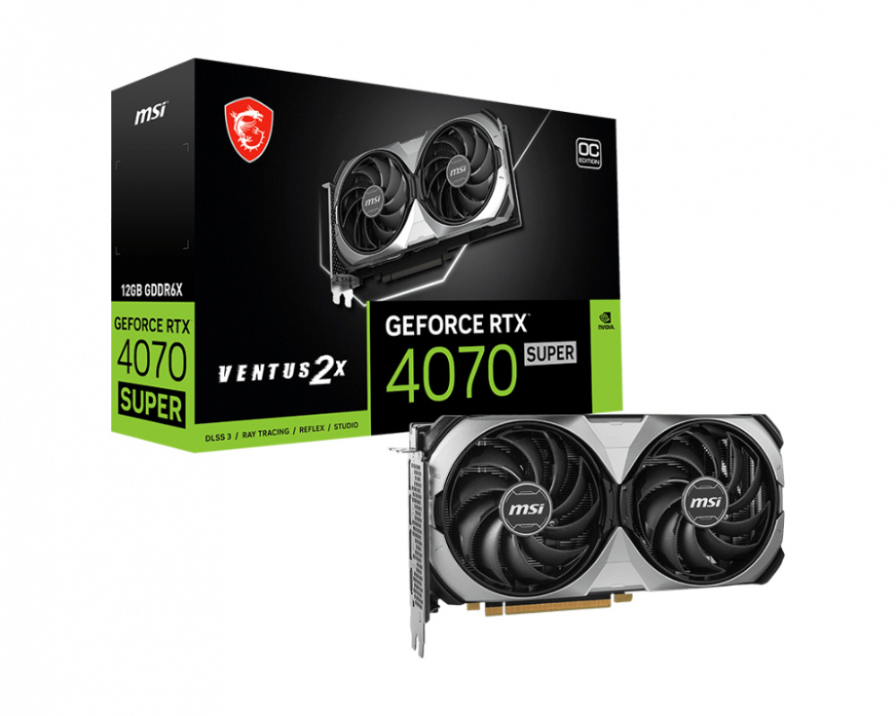 Tarjeta De Video Bulk Msi Geforce Rtx 4070 Super Ventus 12gb