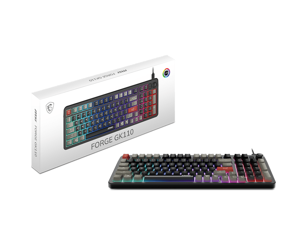 Teclado Msi Forge Gk110 Us Black 97 Teclas
