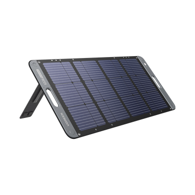 Panel Solar Plegable 100w / Recomendado Para El Power Station Portable De 600w Ugreen /  Alta Eficiencia De Conversión / Alineación Inteligente De La Luz Solar / Resistente Al Agua Y Duradero / Incluye Cable Xt60 Macho A Macho 2m.
