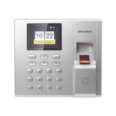 Terminal De Control De Acceso Y Asistencia Compatible Con App Hik-connect (p2p) / Lectura De Huella Y De Tarjetas Em / Soporta Hasta 1000 Huellas / Relevador Para Chapa / Software Ivms4200