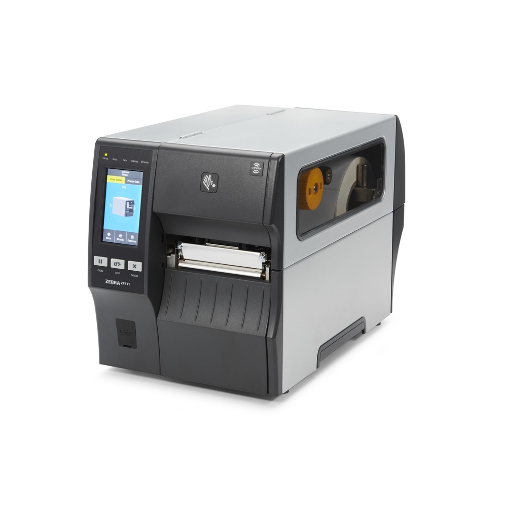 Zebra ZT411, Impresora de Etiquetas, Térmica Directa/Transferencia Térmica, 203 x 203DPI, USB, Bluetooth, RFID UHF Codificador, Negro/Gris