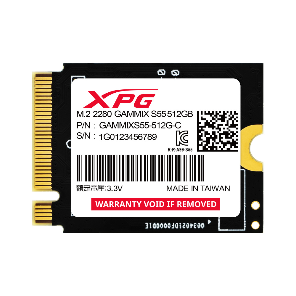 Solid State Disc Xpg Ssd S55 Gammix 512gb M.2 Pcie G4 X4 2230