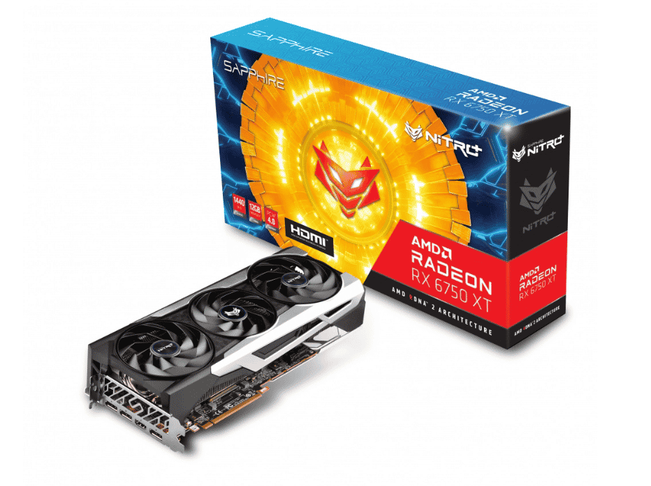 Tarjeta    De Video Sapphire Nitro+ AMD Radeon Rx 6750 XT Gaming, 12gb 192-bit GDDR6 11318-01-20g