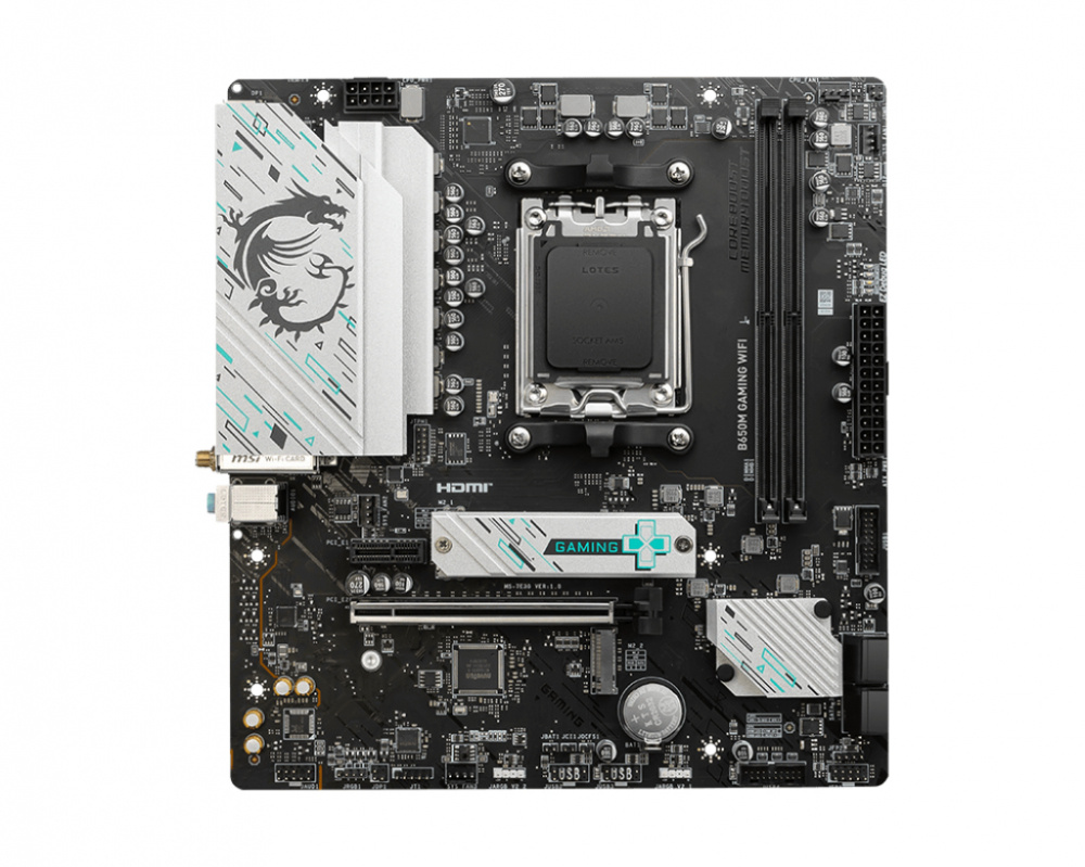 Tarjeta Madre Msi B650m Amd S-am5 Ddr5 9a Gen/ Pcie 4.0/hdmi/dpx1 /4xusb 2.0/m.2/matx//gamer