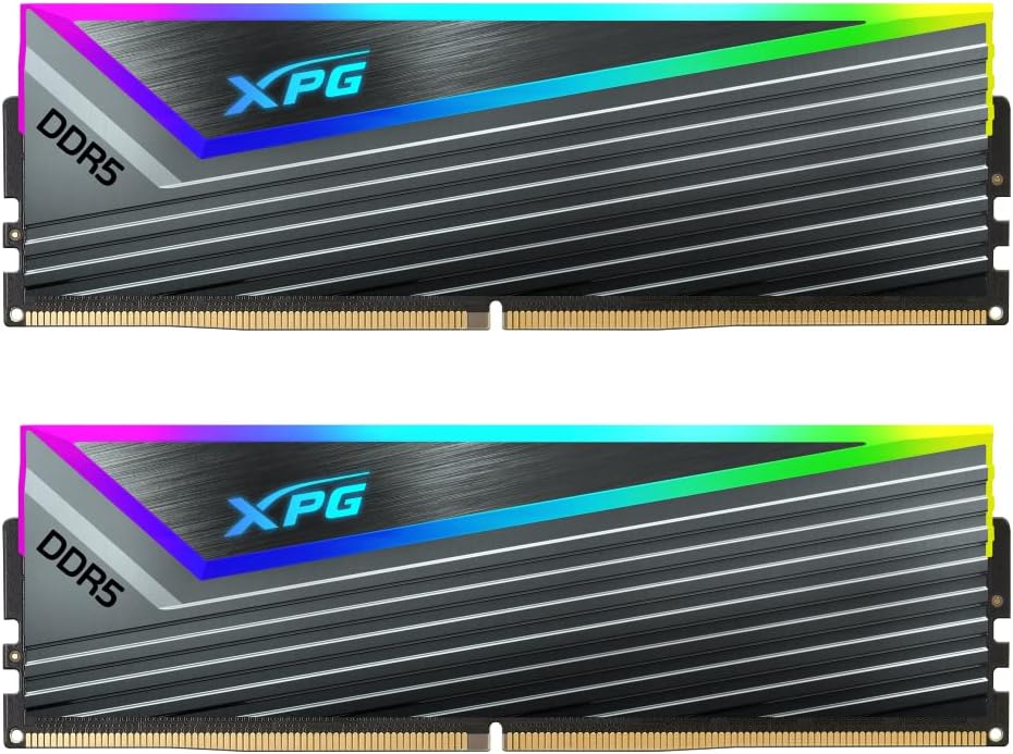 Xpg Memoria Ram Caster Rgb Ddr5-6400mhz 16gb Ecc Cl40 Xmp Gris