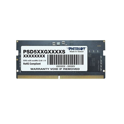 Memoria Ram Patriot Signature Sodimm Ddr5 8gb 5600mts Cl46 Pc5-44800 262pin 1.1v Laptop Aio Minipcs