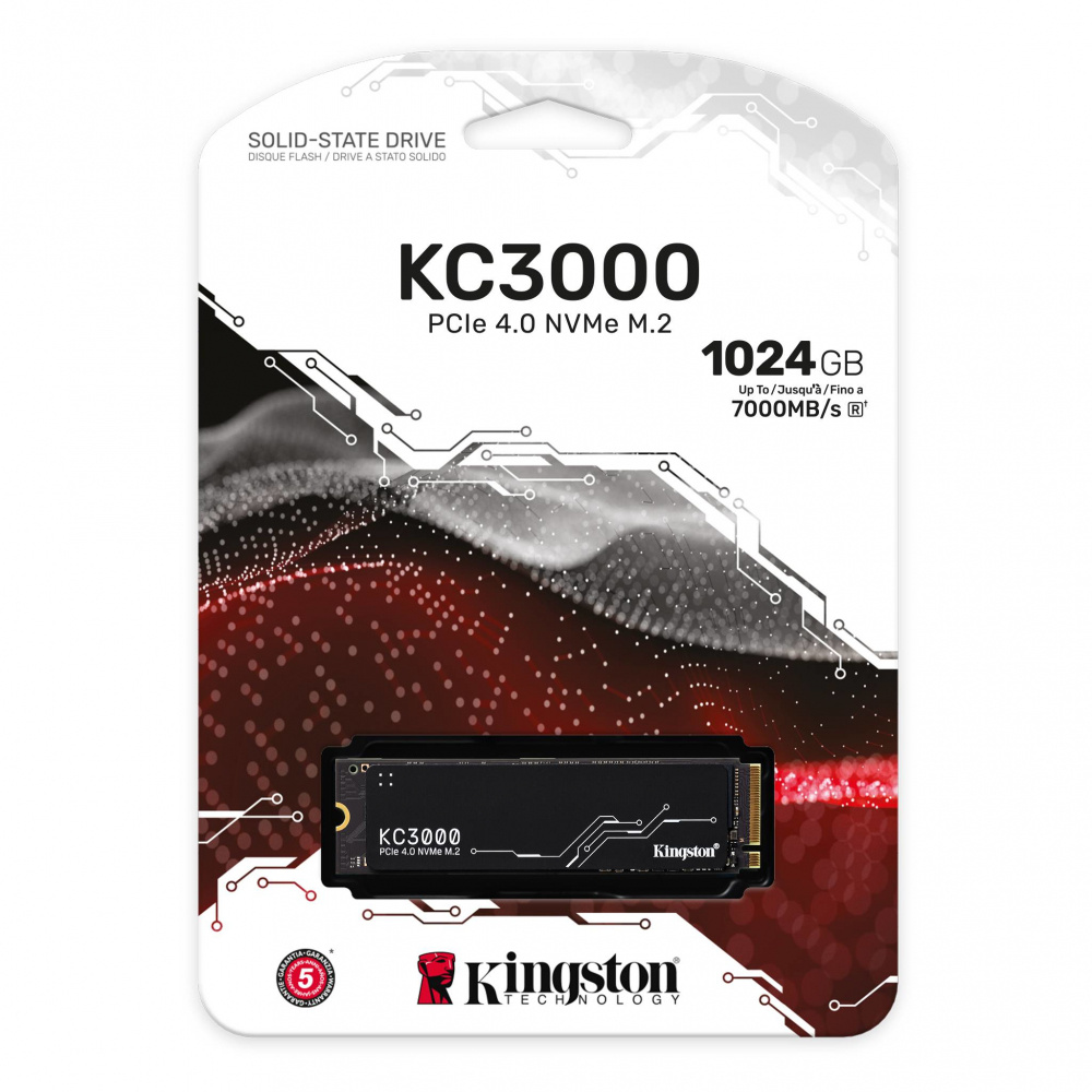 Ssd Estado Solido Kingston 1024g Kc3000 Pcie 4.0 Nvme M.2 Ssd
