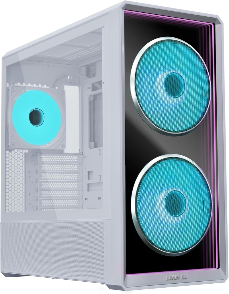 Gabinete Lian Li Lancool 217 Inf White  Crist Temp Atx / Micro-atx/mini-itx