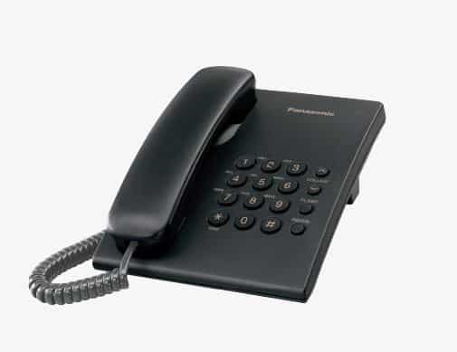 Panasonic                                                            Telefono Alambrico Basico 13 Memorias Negro(kx-ts550meb)