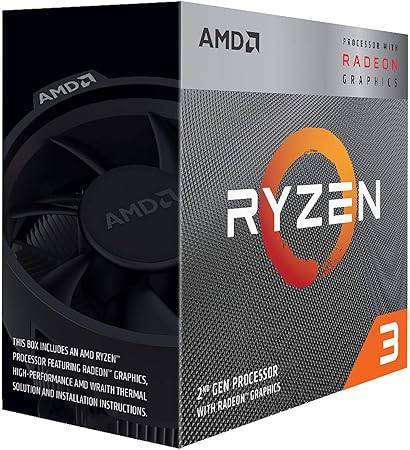 Procesador AMD Ryzen 3 3200G con AMD Radeon Graphics, Socket AM4, 4GHz, 4 Núcleos, 4MB Caché - Incluye Disipador