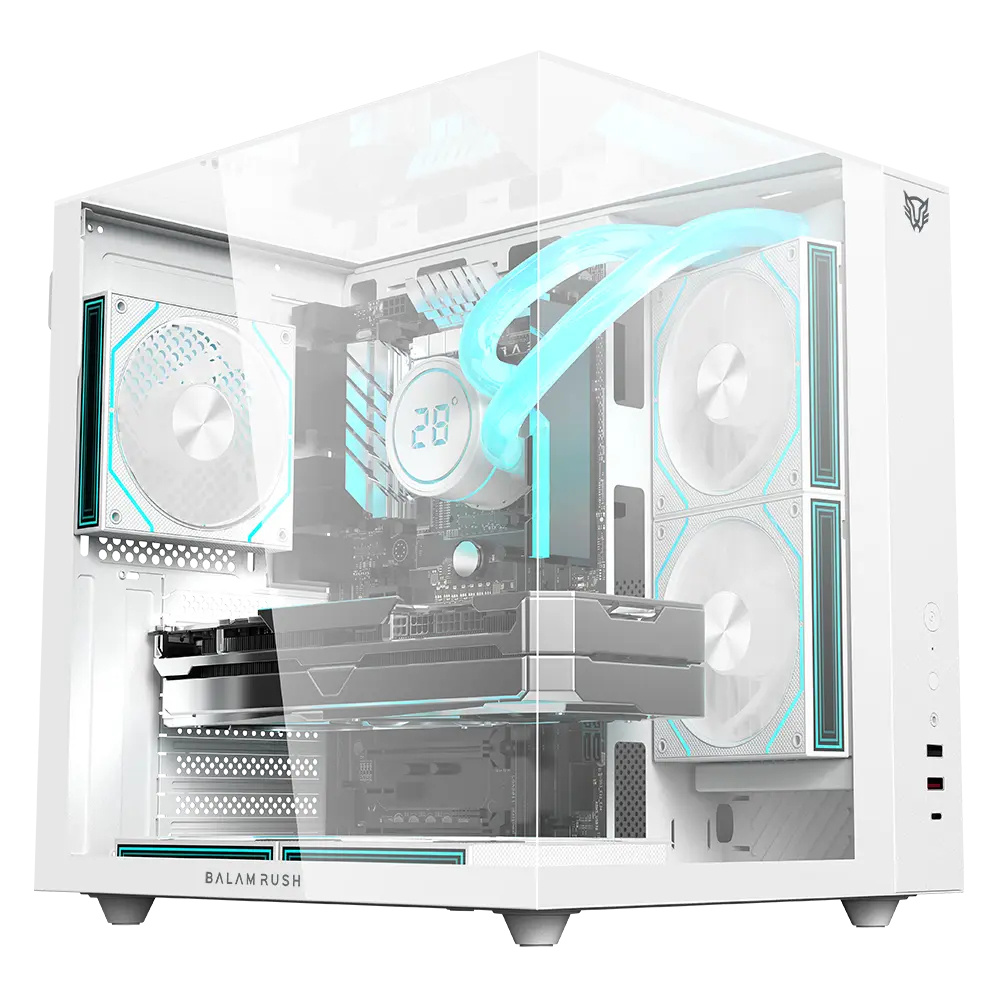 Gabinete Gamer Balam Rush Tank Majestic 6600 / Media Torre / Atx/micro Atx- Mini Itx / Ventiladores