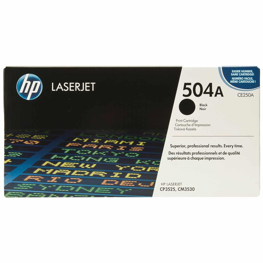 Toner Hp 504a Negro Laserjet Cp3525/cm3530 (ce250a)