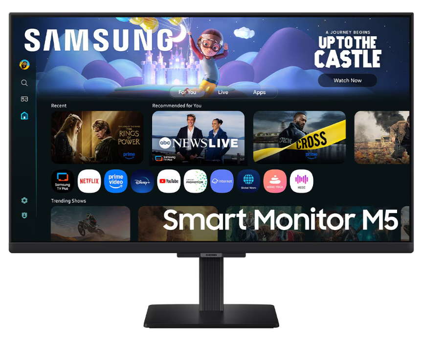 Monitor Led Samsung 27 Pulgadas /smart Monitor M5/ Fhd (1920 X 1080)/ Va/ Plano/ Hdmi /bt/ Wifi/ 60