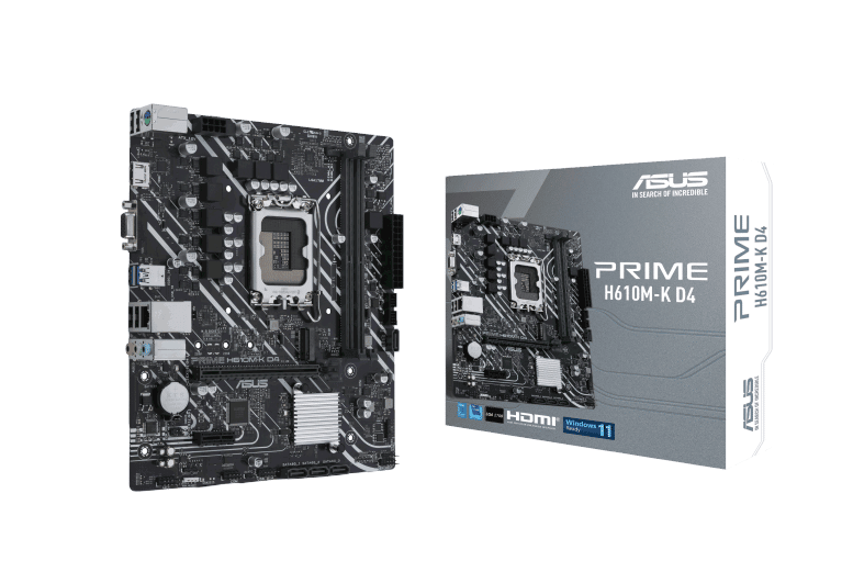 Tarjeta Madre ASUS Micro-ATX H610M-K D4, S-1700, Intel H610, HDMI, 64GB DDR4 para Intel
