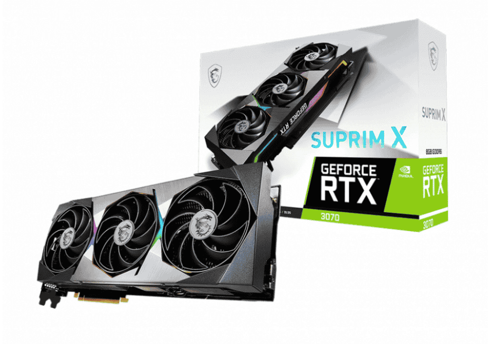 Tarjeta   De Video MSI Nvidia Geforce RTX 3070 Suprim 8g Lhr 8gb 256-bit GDDR6