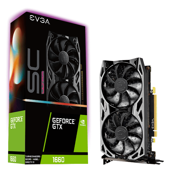 Tarjeta   De Video EVGA Nvidia Geforce GTX 1660 SC Ultra Gaming 06g-p4-1067-krpue