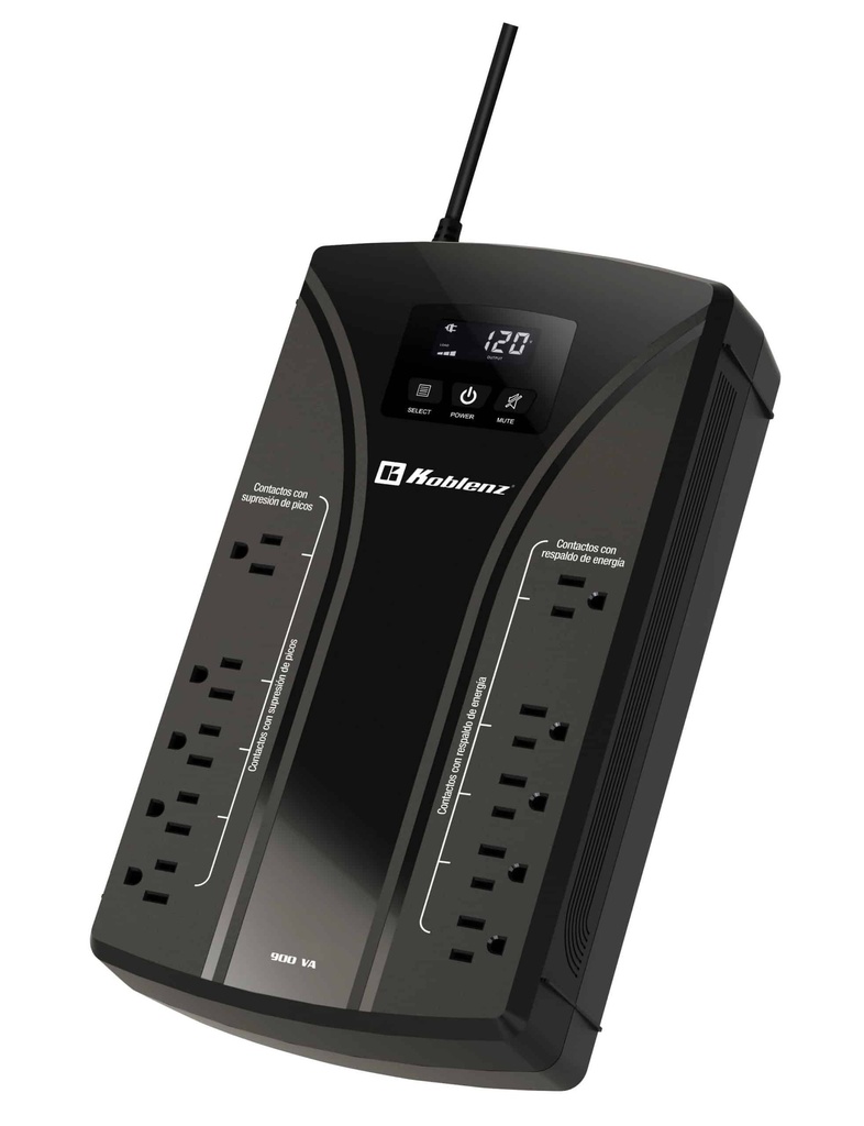 Nobreak Koblenz 9022-usb/r 900va/450w Lcd 10 Contactos (00-4258-00-0)