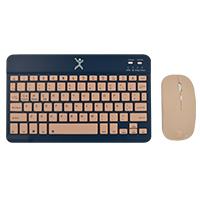 Kit Teclado Y Mouse Inalambrico Bluetooth Recargable Ergonomico Compacto Perfect Choice Genova -