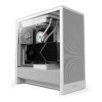 Gabinete Nzxt H5 Flow /blanco /vidrio Templado/2 Ventiladores/f120q /mid Tower /usb Tipo C /gamer