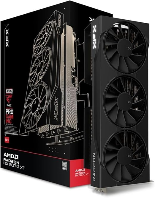 Tarjeta De Video Xfx Amd Radeon Rx 9070xt Speedster Swift Triple Fan / 16gb/ Gddr6/ Pcie 5.0/256