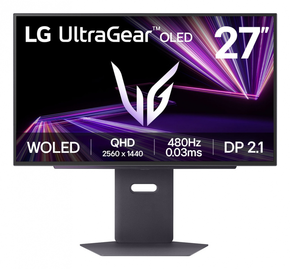 Monitor Pc Lg Ultragear Gaming Qhd Oled 26.5 Pulg,480hz,2560x1440,16:9,dci-p3 98.5%,275cd/m2,tr