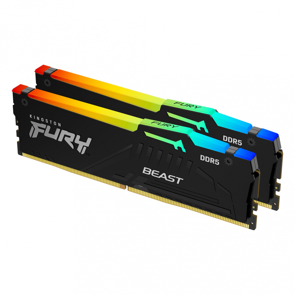 KINGSTON DDR5 32GB 5600MT/s DIMM FURY BEAST RGB EXPO KIT (2x16GB) KF556C36BBEAK2-32