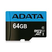 Memoria Adata Micro Sdxc/sdhc 64gb Uhs-i 100mb/25mb Clase 10 V10 A1 C/adaptador