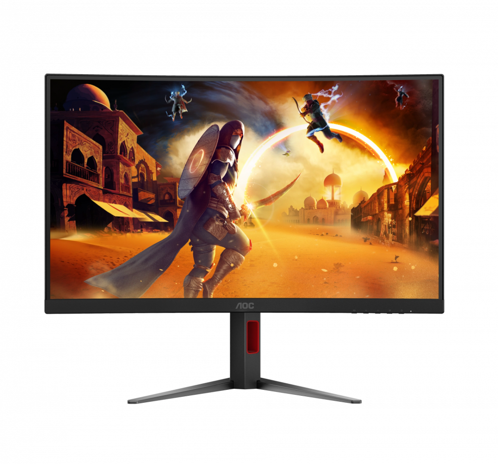 Monitor Gamer Curvo Aoc C27g4h2 /  Panel Va / 200 Hz / Tiempo De Respuesta 1 Ms / Amd Free Sync /
