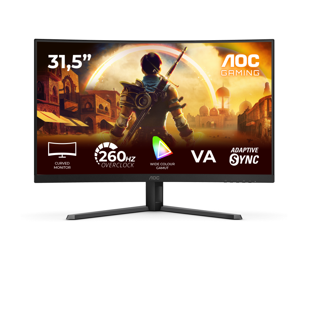 Monitor Aoc Gamer Curvo 32 / C32g42ze / Panel Va / 240 Hz / T.r. 4 Ms Gtg / 0.3 Ms Mprt / Adaptive