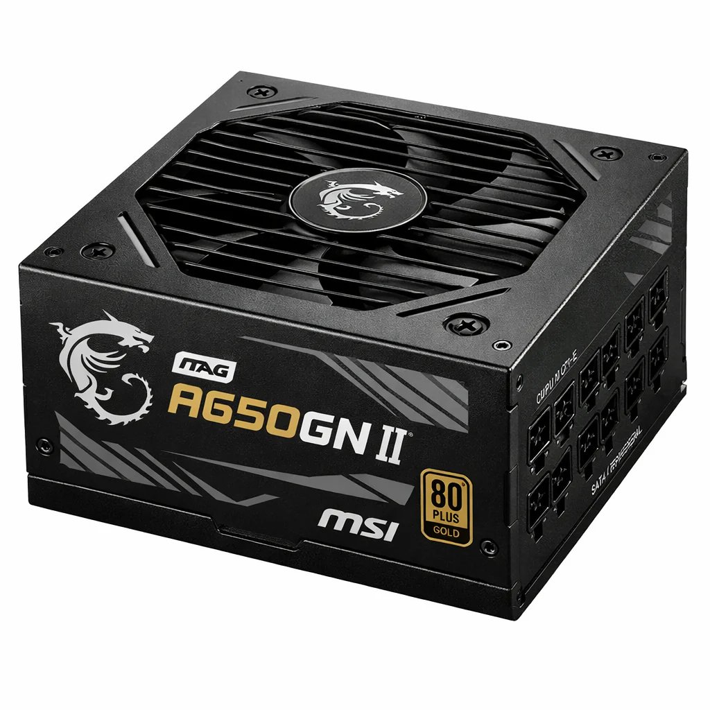 Fuente De Poder Msi Mag A650gn Ii 650w/80 Plus Gold/negro/atx/no Modular