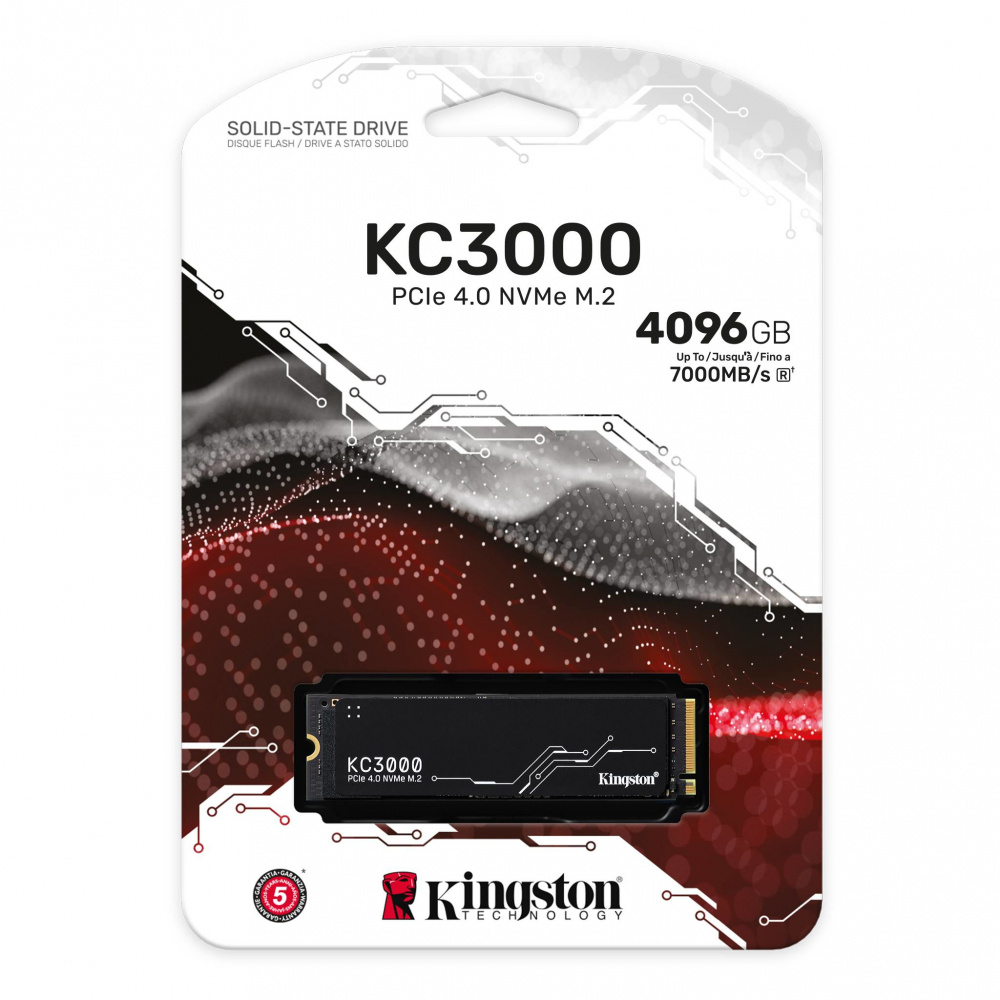 KINGSTON SSD 4096GB KC3000 M.2 NVMe PCI EXPRESS 4.0 SKC3000D/4096G