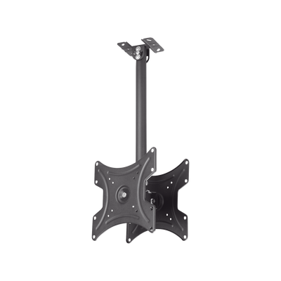 Montaje De Techo Universal Doble  Para Monitores De 17 A  42" | Soporta Hasta 22 Kg X Monitor/ Vesa 75x75, 100x100, 200x200 / Acero / Montaje Telescopico De 50 Cm Hasta 80cm