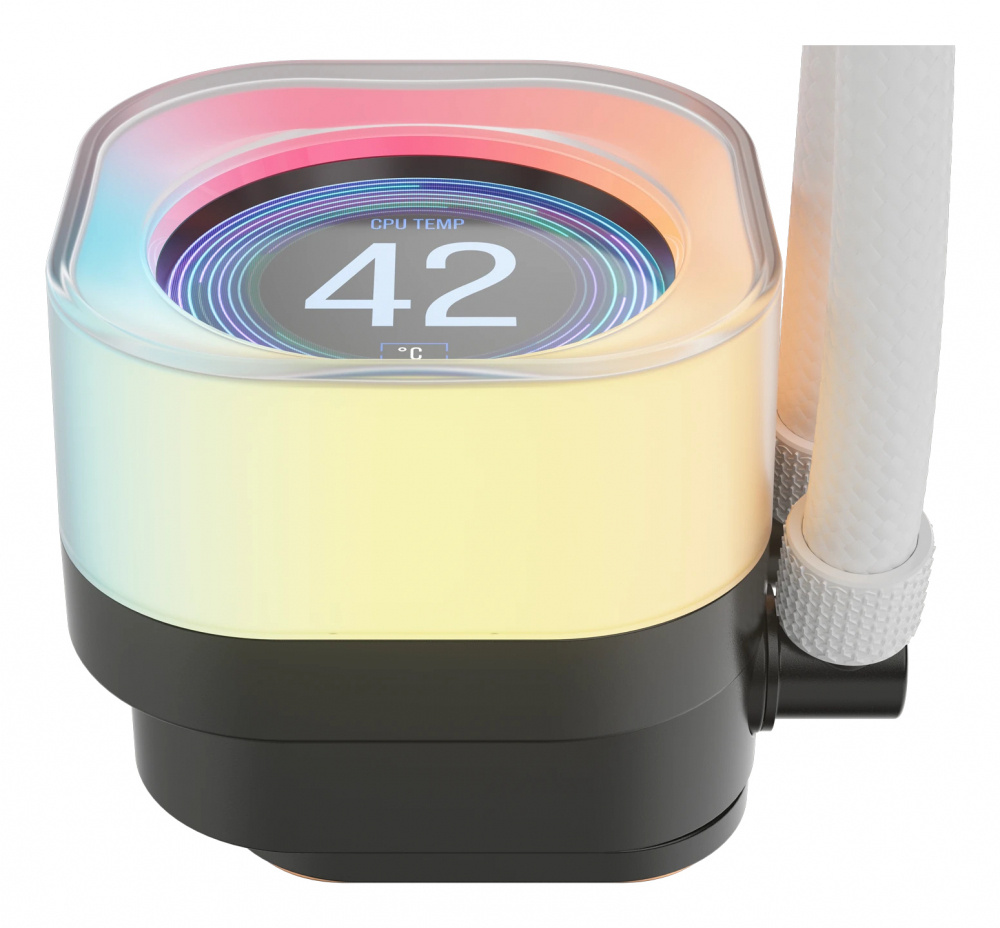 ENFRIAMIENTO LIQUIDO CORSAIR CPU iCUE LINK TITAN 240RX LCD 2FAN 240MM BLANCO CW 9061025 WW