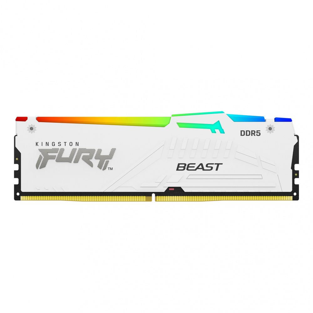 KINGSTON DDR5 32GB 5600MT/s FURY BEAST WHITE RGB XMP KF556C40BWA-32