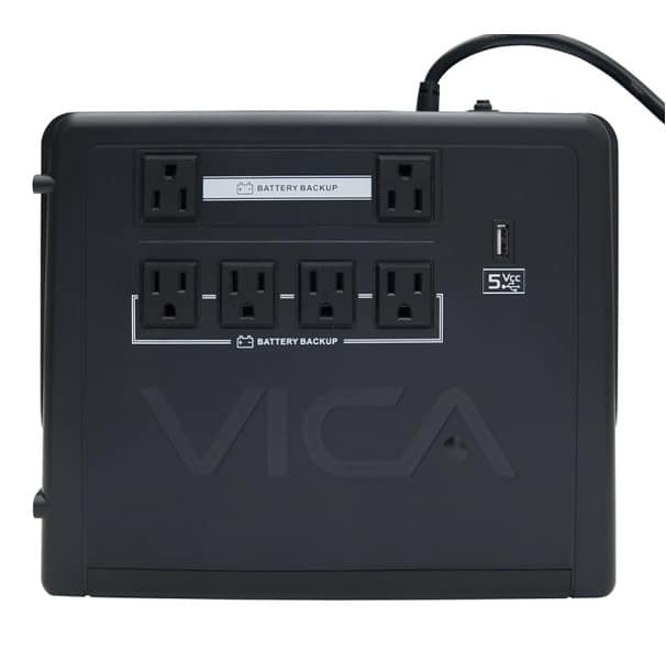 No Break/ups Vica 700va/400w 6tomas, 1puertousb Pantalla Lcd (rev 700)