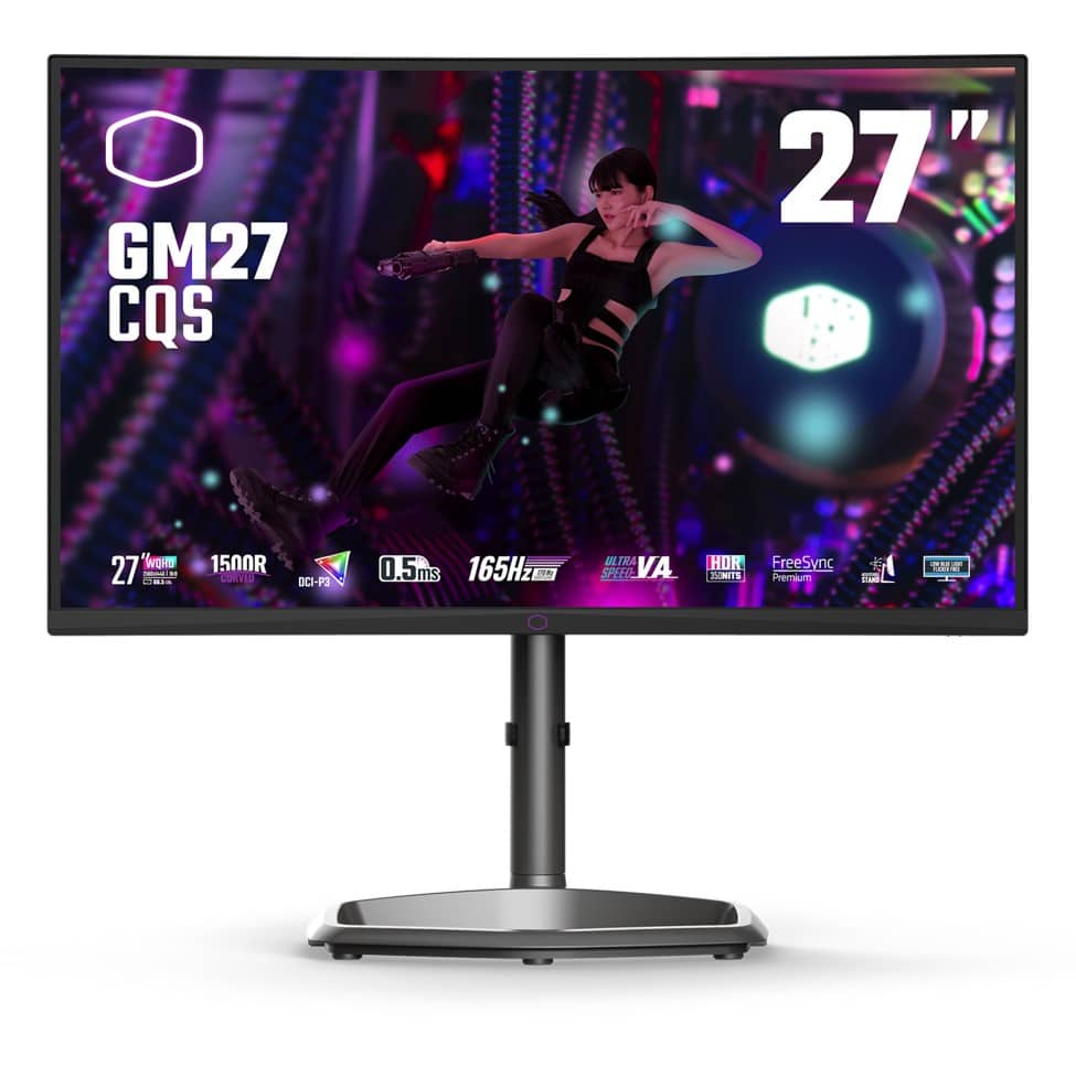 Monitor Curvo Cooler Master Gm27-cqs 27" Wqhd 165hz Cmi-gm27-cqs-us