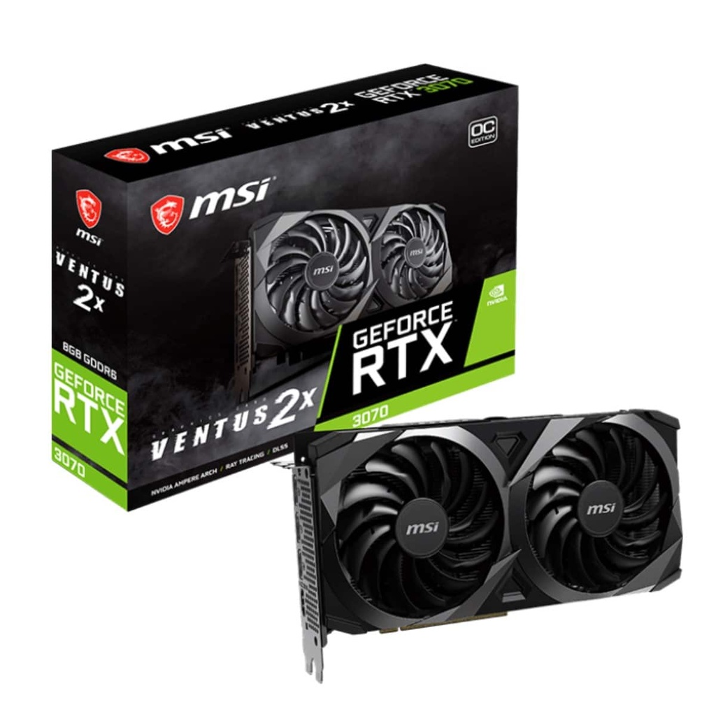 Tarjeta                                                                                                    De Video Msi Geforce Rtx 3070 Ventus 2x 8g Oc Lhr Dual Fan