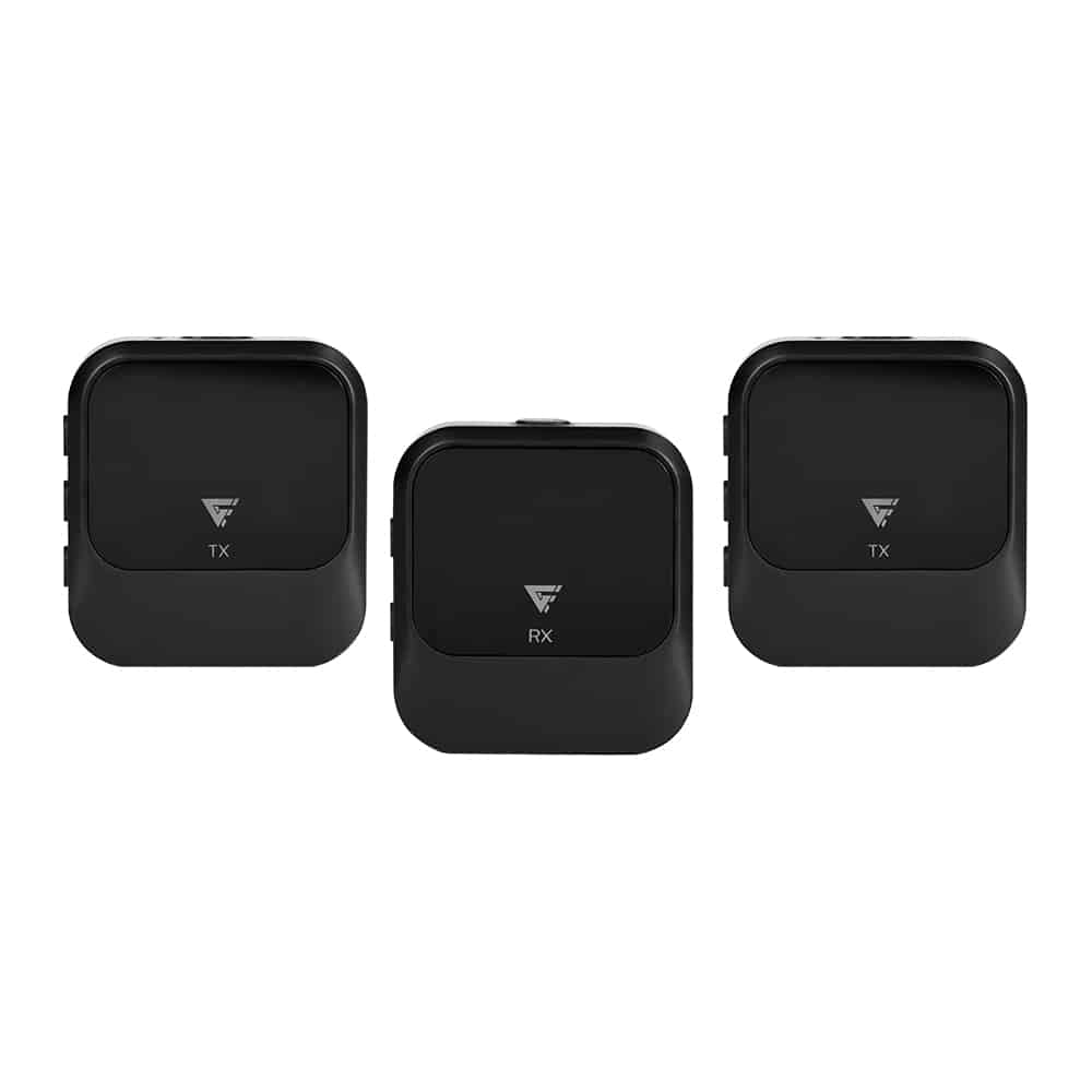 Kit 2 Microfonos Lavalier Game Factor Usb C/2.4ghz/canc De Ruido Negro (mcl650)