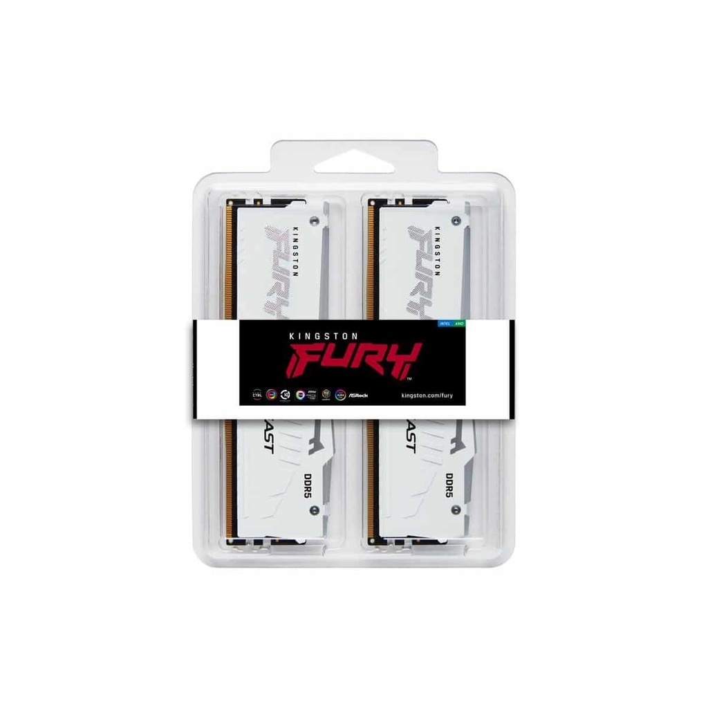 Memoria Ddr5 Kingston Furyb Bl 32gb 6000mhzrgb Exk2 (kf560c36bwe2ak2-32)