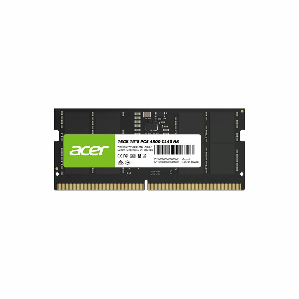 Memoria Sodimm Ddr5 Acer Sd200 16gb 4800mhz Cl40 (bl.9bwwa.412)