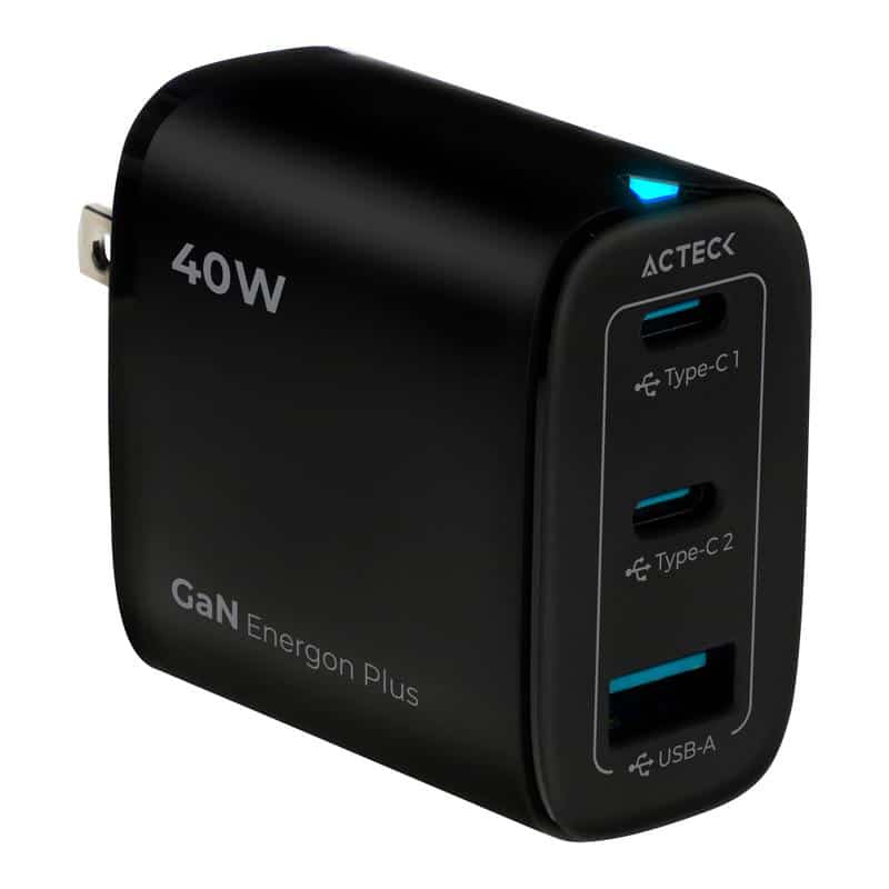 Cargador Acteck Plus Cp440/carga Ultr Rapida 40w/1xusb-c/neg Ac-935562