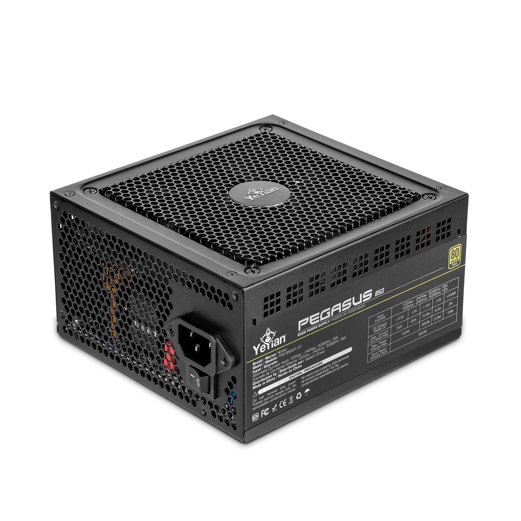 (ob)fuente De Poder Yeyian Pegasus 850w 80 Plus Gold Atx 12v 3.0