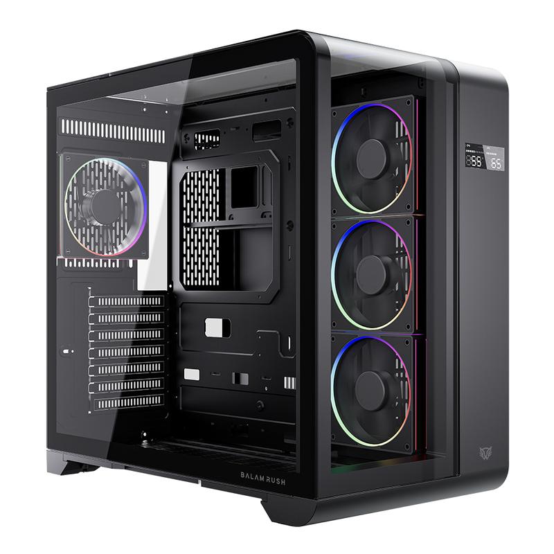Gabinete Balam Tank Curve Displ 7400/mb Atx/4 Vent Argb/neg Br-941594
