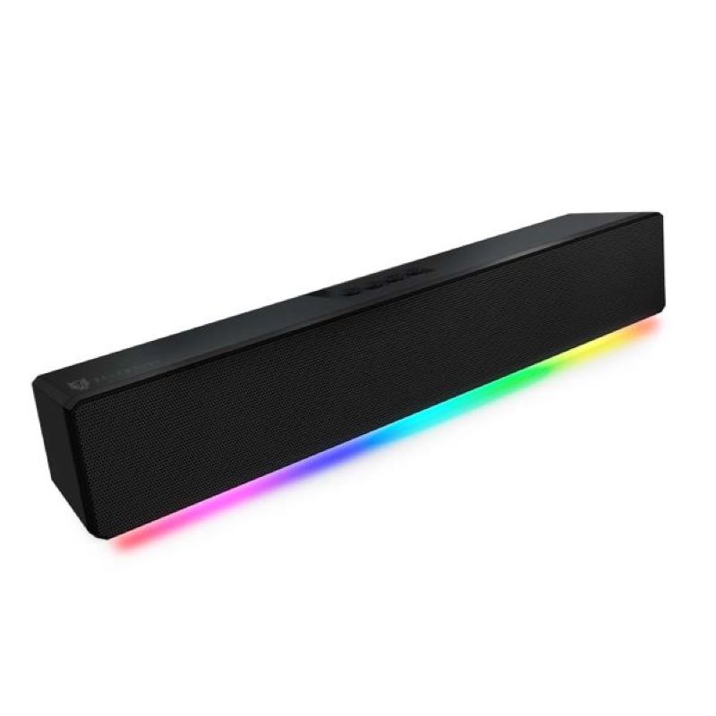 Bocina Usb Gamer Glimm Bg585 Soundbar Bt Rgbcontrol Dig 10wts Negro Br-936958