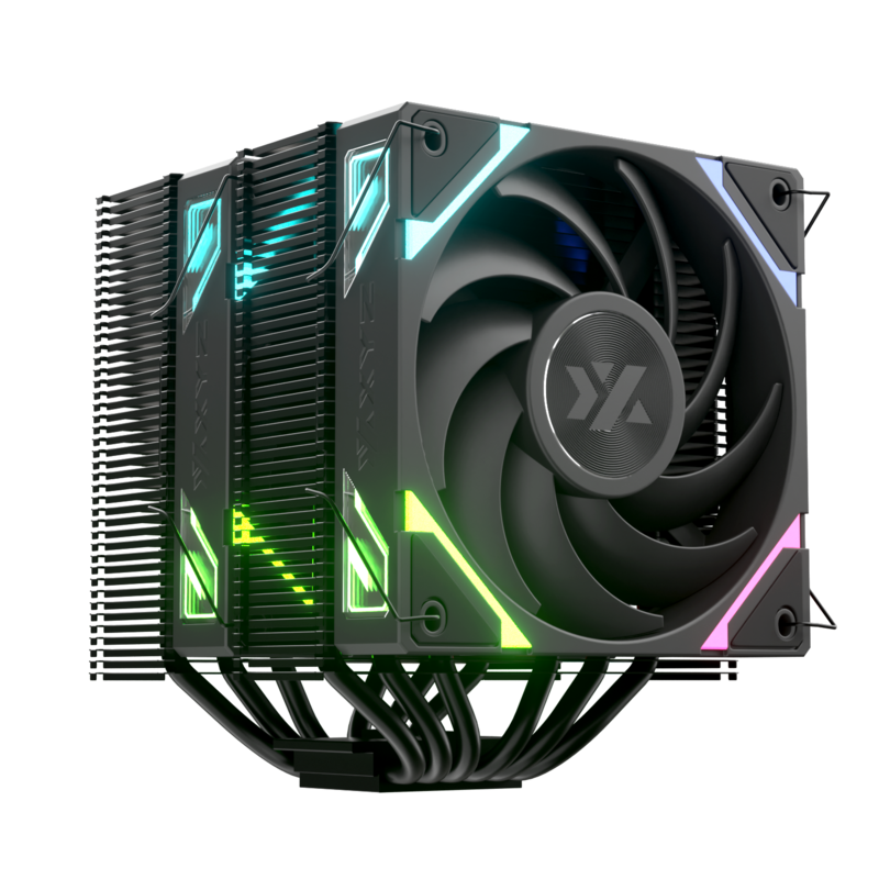 Ventilador Cpu Xyz Thermax 6 Duo 600-2000rpm Argb 120*120*25mm Black