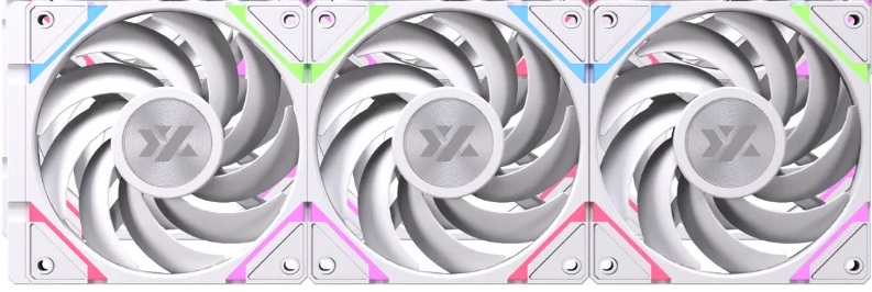 Kit 3 Ventiladores Xyz Vortex Pro 120*120*25mm Argb White
