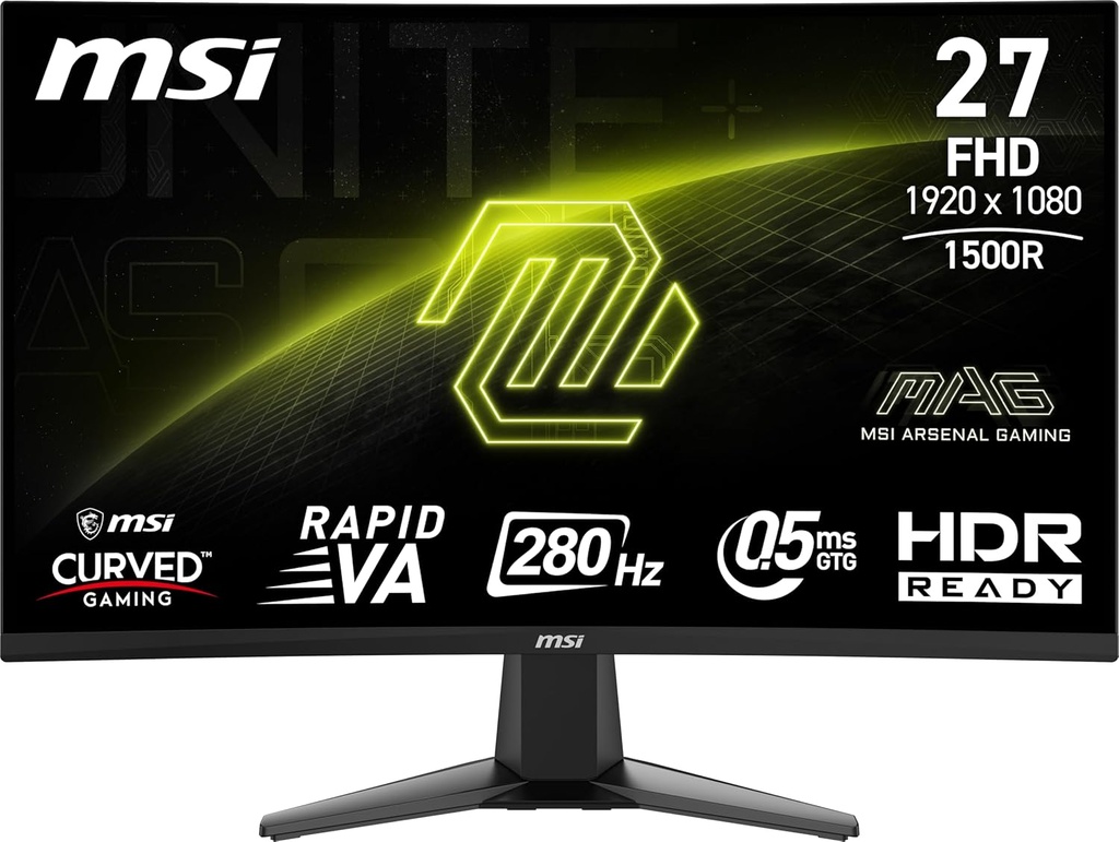Monitor Gamer Msi Mag 274cf X24 /27 Fhd / 240 Hz/2xhdmi/dispayport1.4  Curvo 1500r