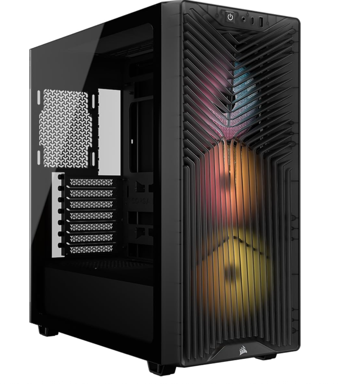 GABINETE CORSAIR 3200D RS ARGB SMOKE 3FAN RS120 ARGB SEMI TORRE CC 9011346 WW