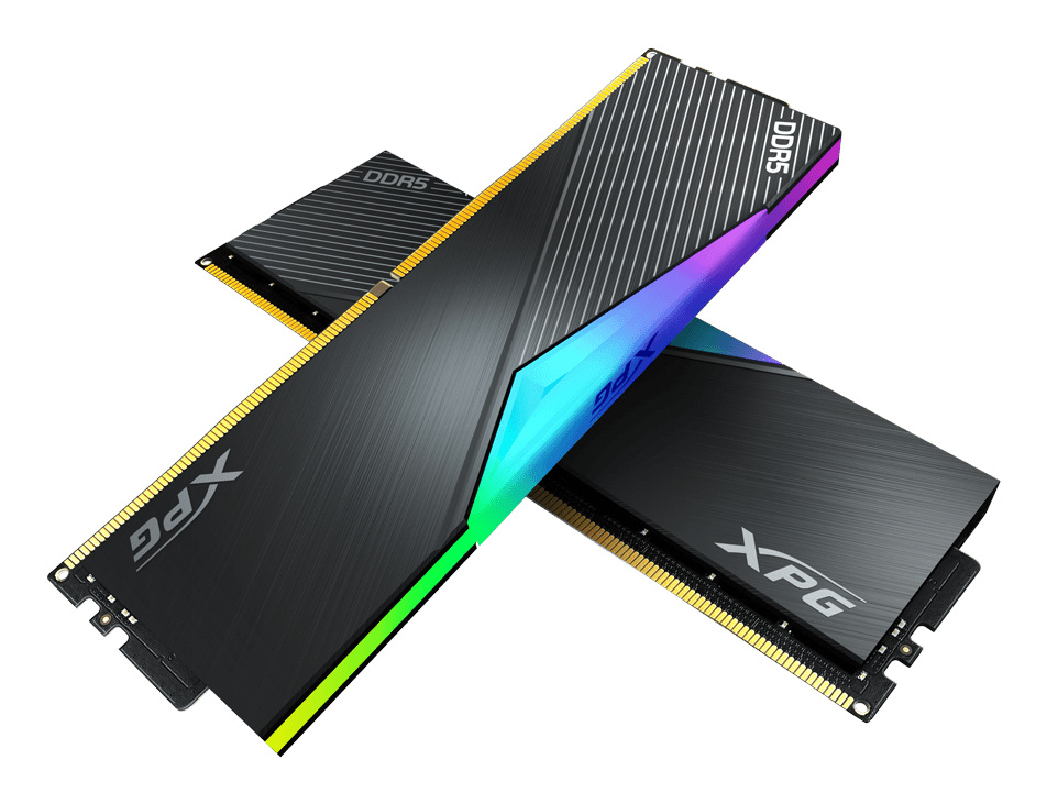 XPG MEMORIA RAM  LANCER RGB / 32GB (2x16GB) / 8000MT/S / DDR5 / CL38 / Black / AX5U8000C3816G-D