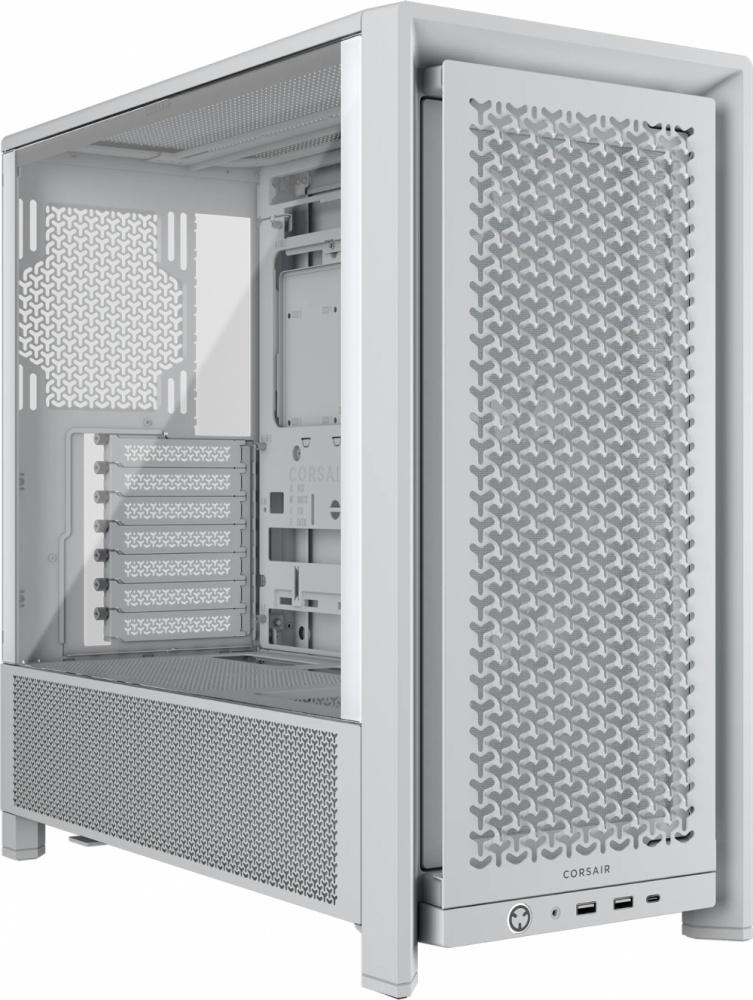 GABINETE CORSAIR PC 4000D RS 1USB 3.2GEN2 TIPO C 2USB 3.2 GEN1 TIPO A BLANCO MID CC 9011313 WW
